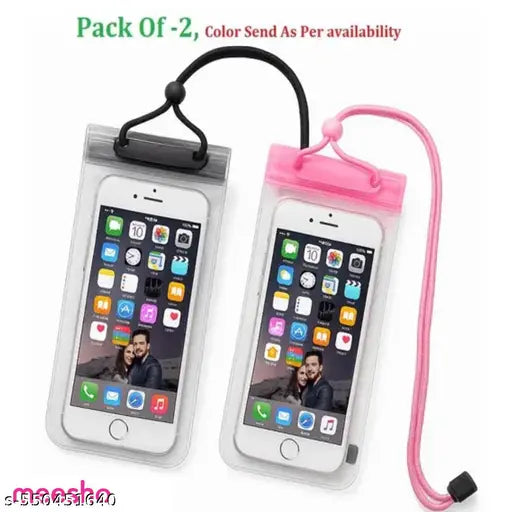 Universal Waterproof Phone Pouch | Mobile Cover for Swimming, Beach & Rain