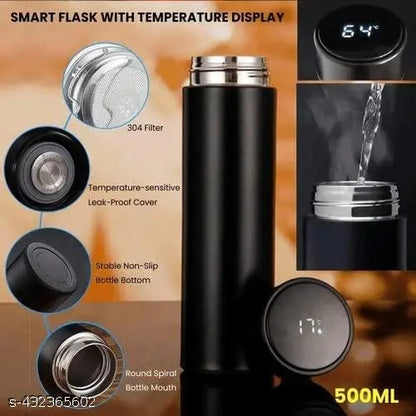 Smart LED Temperature Bottle | Vacuum Insulated Stainless Steel Thermos