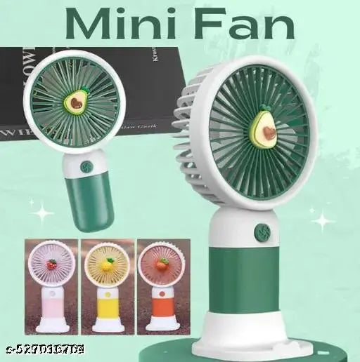 Cartoon USB Mini Fan & Phone Holder | Rechargeable (Pack of 2)